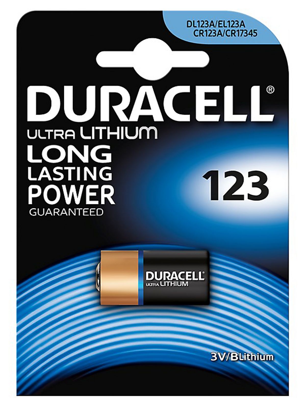 Duracell Ultra Lithium 123 batteri 3V.