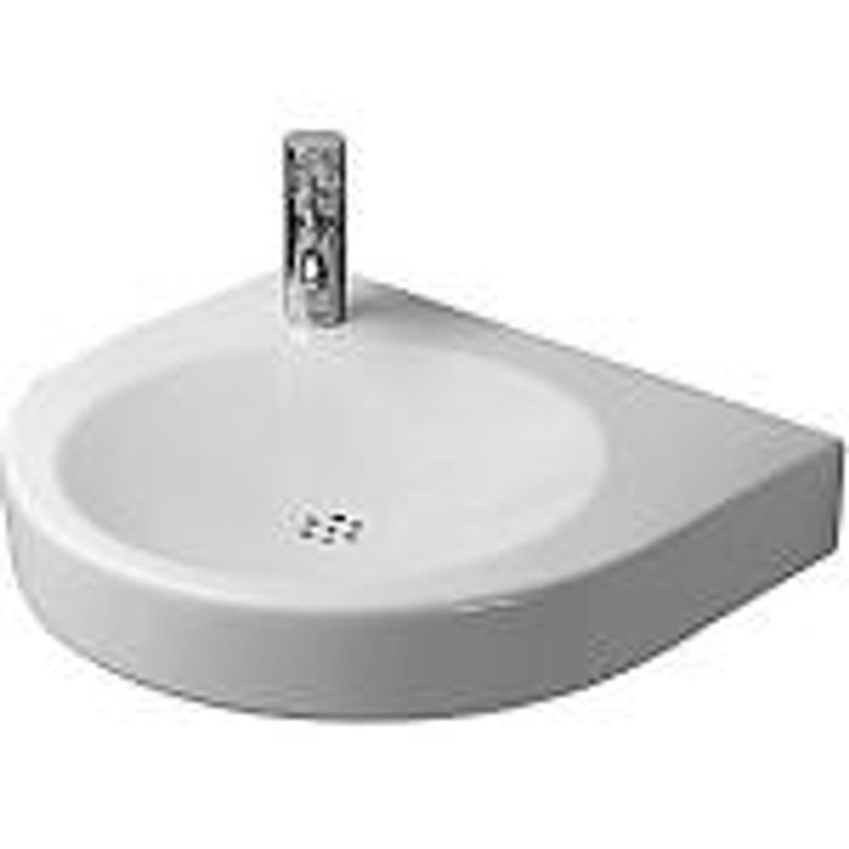 Duravit Architec håndvask 575 x 520 mm, uden hanehul, til H70 indbygningsvandlås