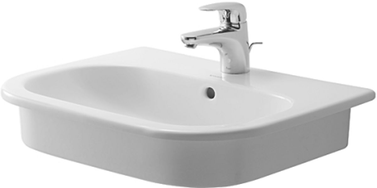 Duravit D-code håndvask, 545x435 mm, nedfældning