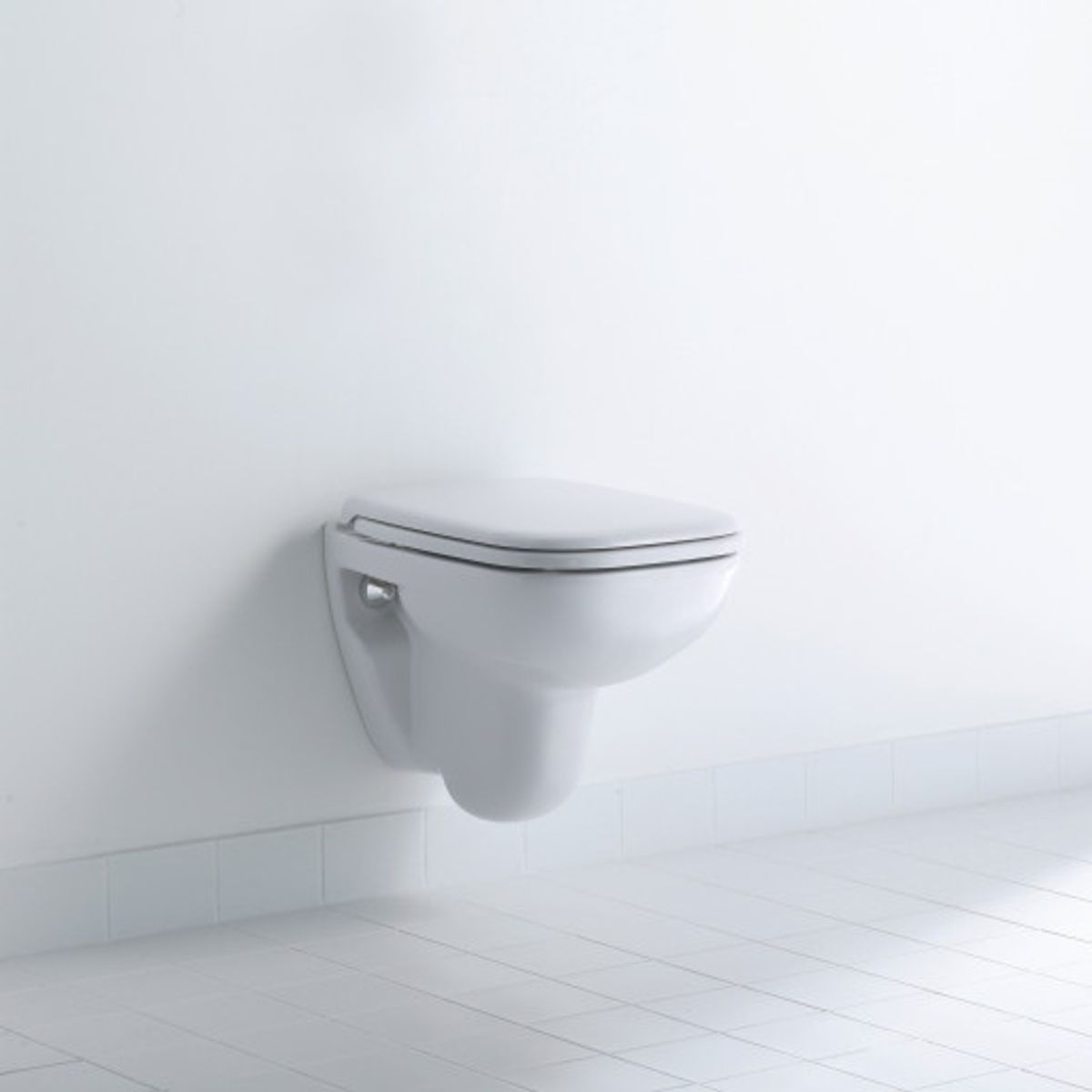 Duravit D-Code væghængt toilet, hvid