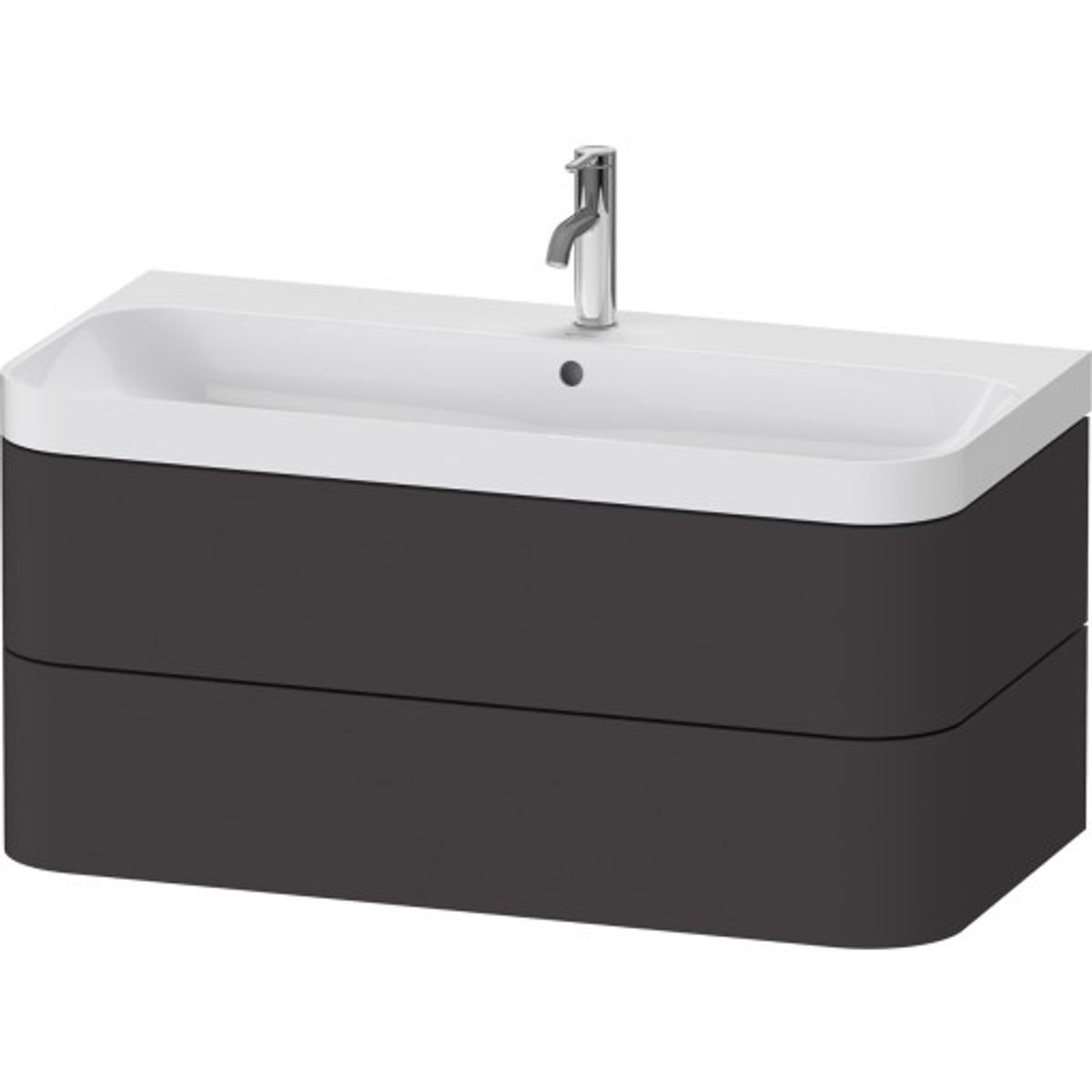 Duravit Happy D.2 Plus møbelpakke, 97,5x49 cm, grafit