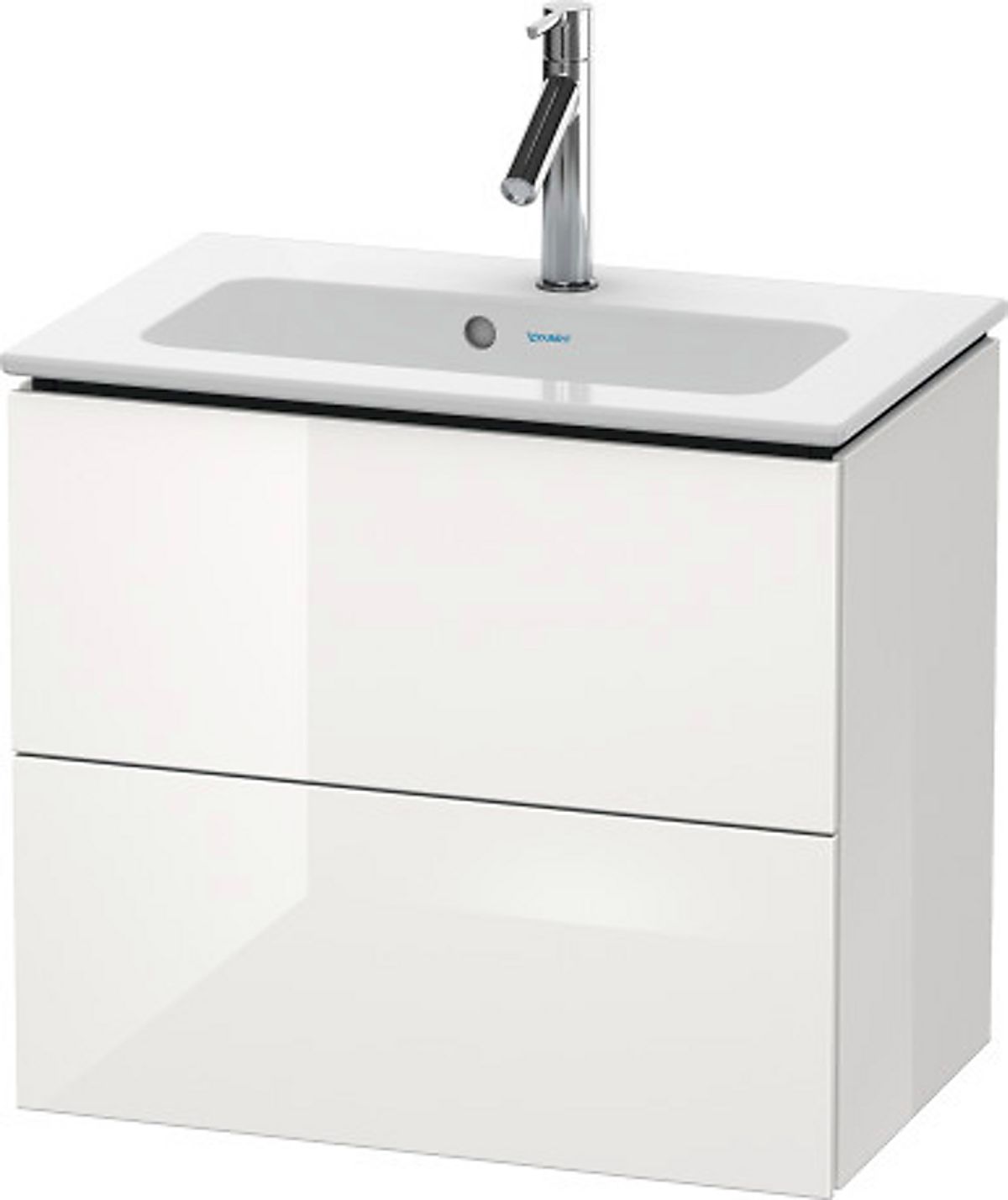 Duravit L-Cube vaskeskab Compact 620x391mm. Hvid højglans, passer til vask 234263