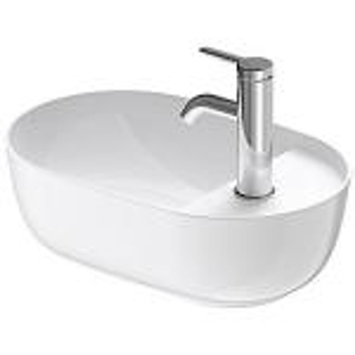 Duravit Luv bowle 420x270mm til bordplade med hanehul til højre uden overløb