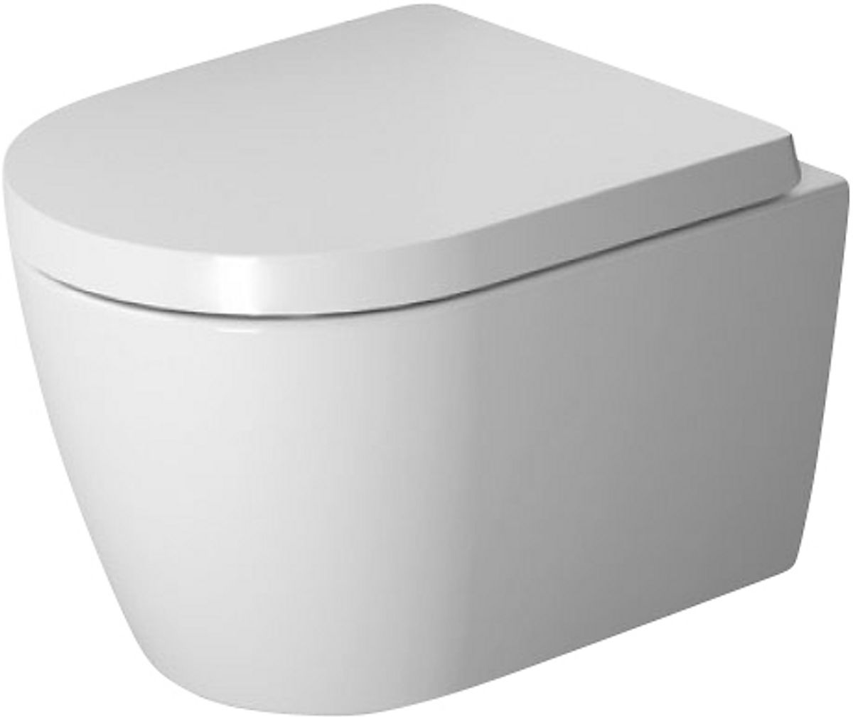 Duravit ME by Starck vægtoilet og sæde compact. Åben skylle-rand, SoftClose