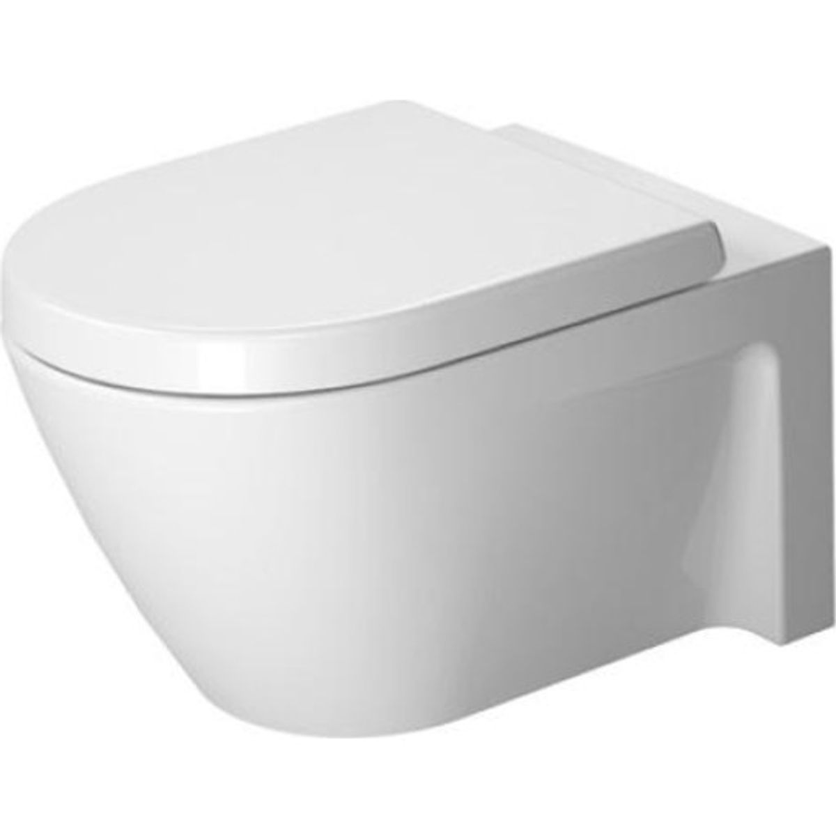 Duravit Starck 2 væghængt toilet, rengøringsvenlig, hvid