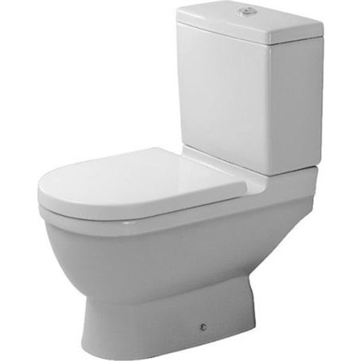 Duravit Starck 3 toilet med rengøringsvenlig overflade, hvid