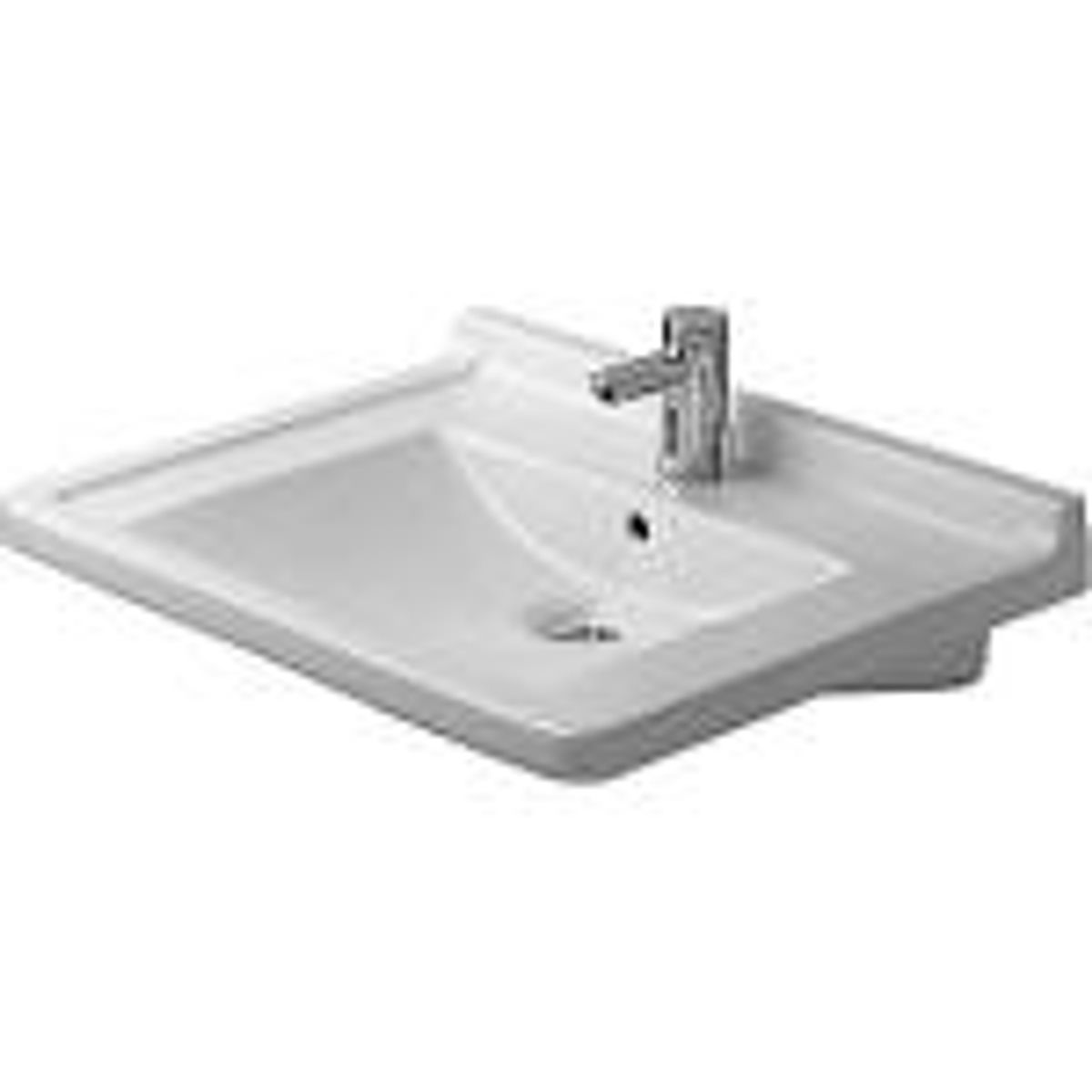 Duravit Starck 3 Vital håndvask 700x545 mm med hanehul og wondergliss