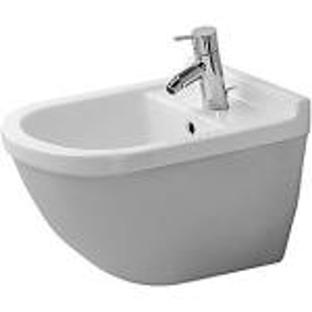 Duravit Starck 3 vægbidet 54x36cm med hanehul & WonderGliss