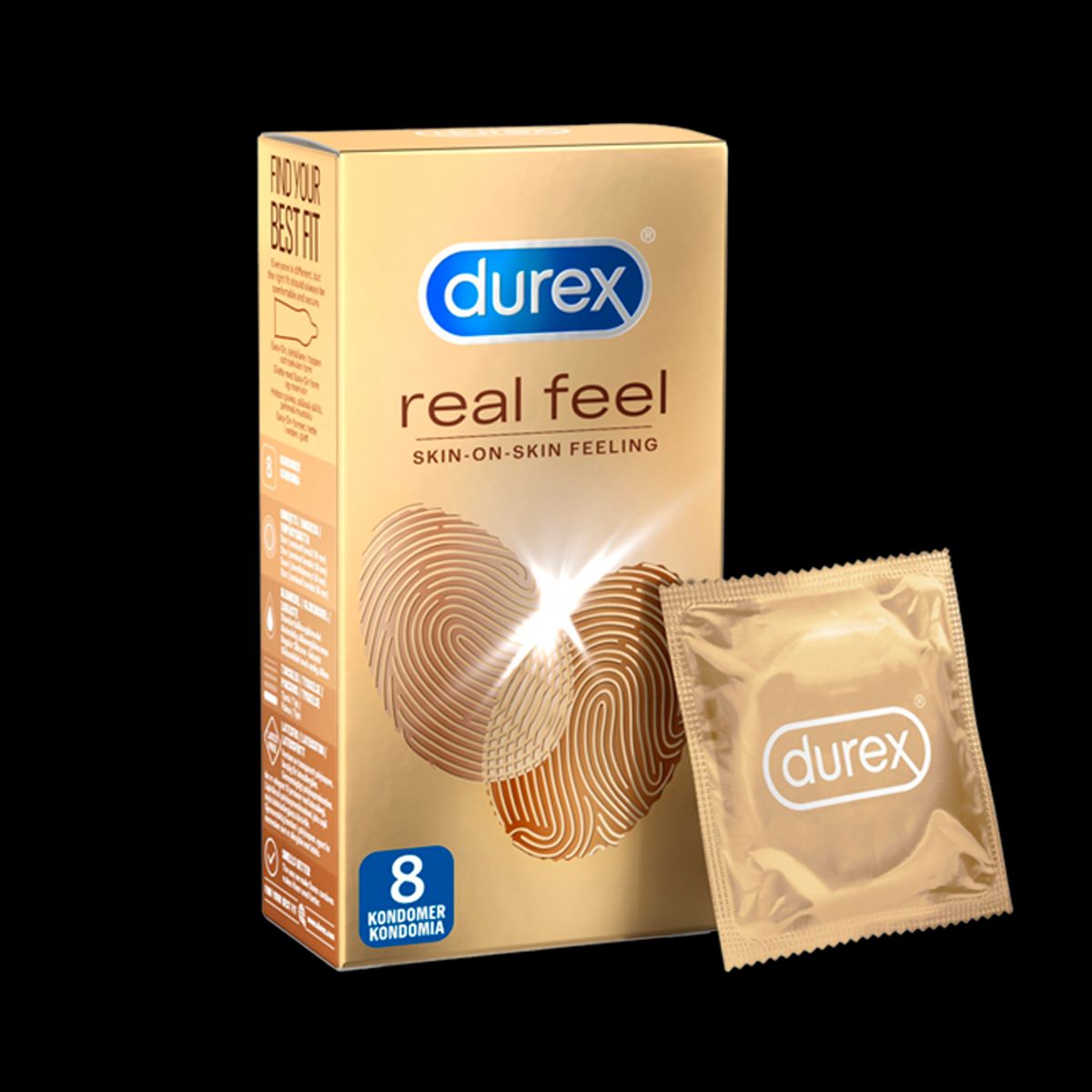 Durex Real Feel Kondomer (8 stk)