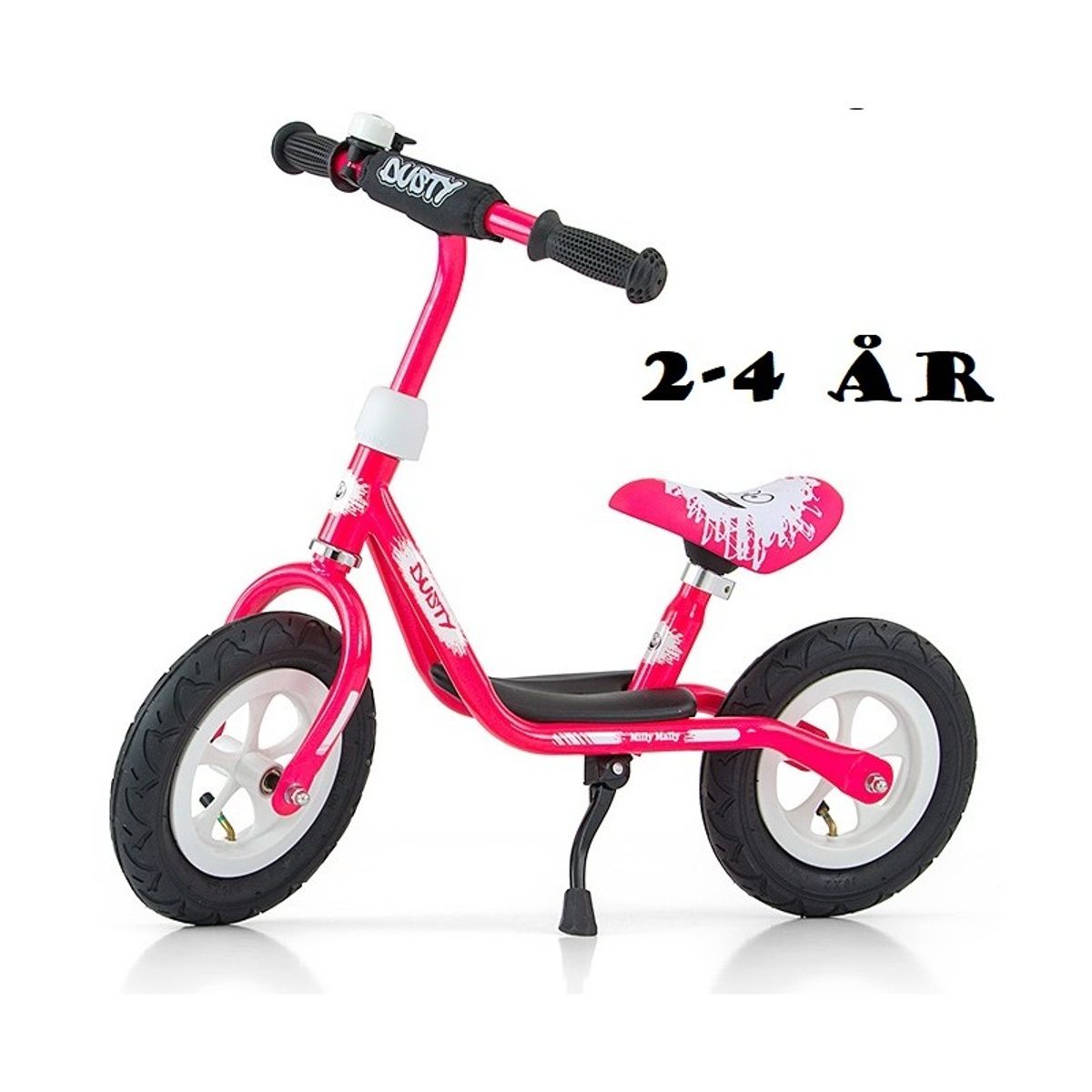 Dusty Løbecykel Pink - Perfekt til børn fra 2 til 4 år - HURTIG LEVERING