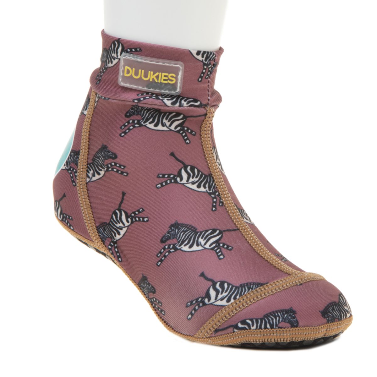 Duukies beachsock - zebra raspberry