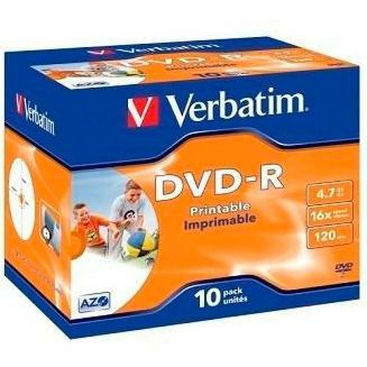 DVD-R Verbatim 4,7 GB 16x 10 enheder (10 enheder)