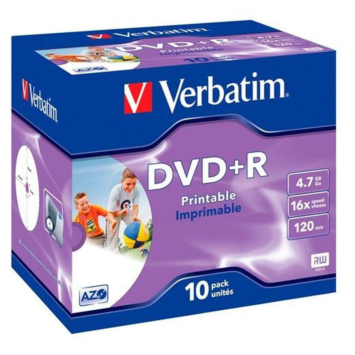 DVD + R Verbatim 4,7 GB 16x 10 enheder