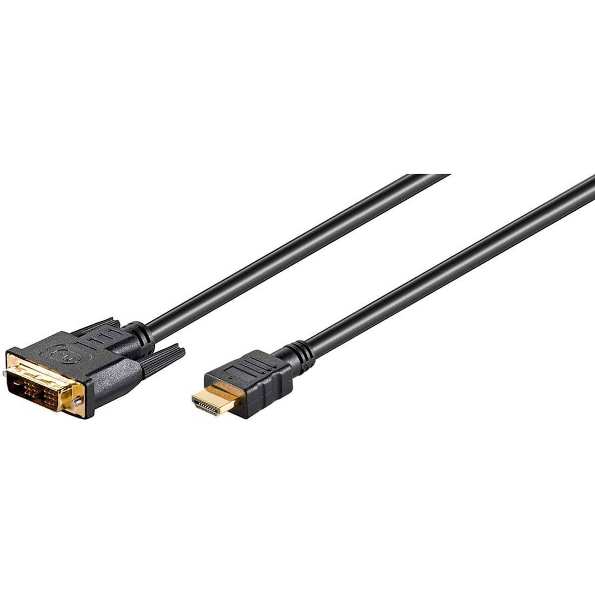 DVI-D til HDMI Kabel - 1 meter - 1080p (51579)