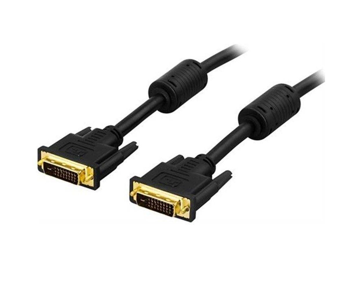 DVI til DVI monitor kabel (han) til (Han) - Dual Link - 3m - Livstidsgaranti