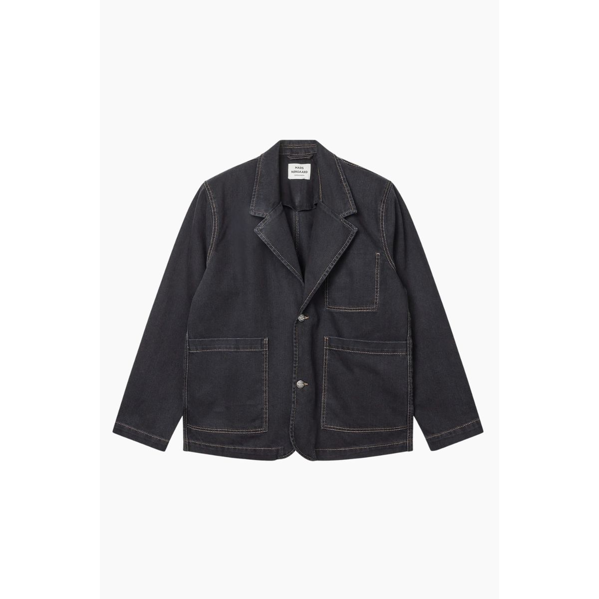 Dyed Denim Denny Jacket - Black - Mads Nørgaard - Sort XS