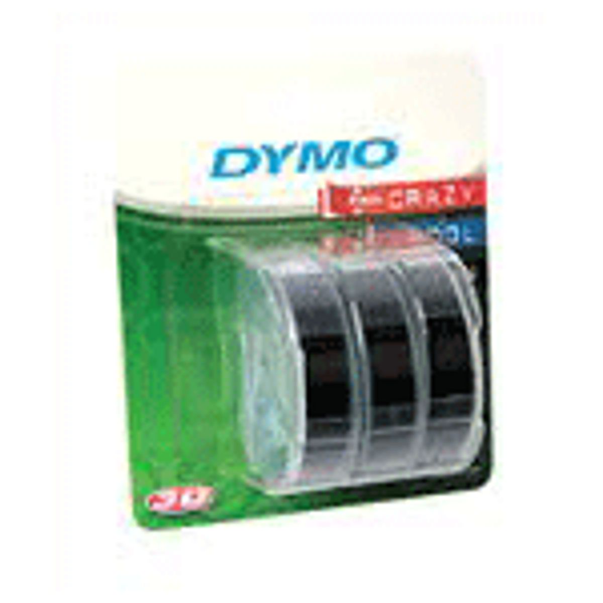 Dymo 3D Tape / 9mm x 3m / White Text / Sort Tape