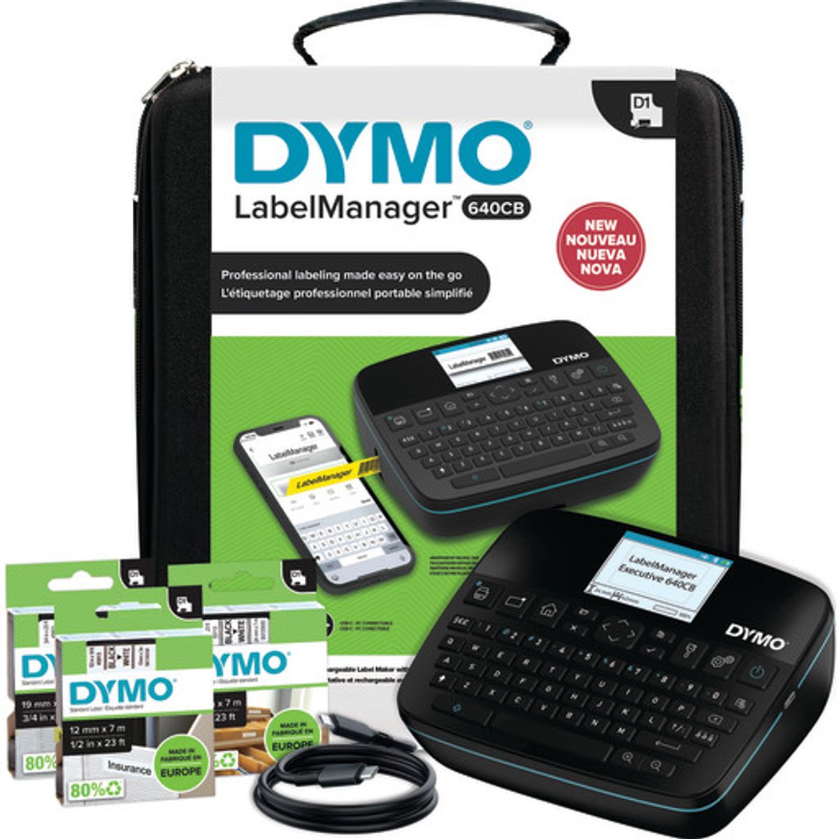 DYMO® LabelManager Executive 640CB, kuffertsæt