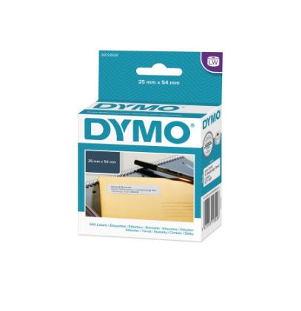 Dymo labels S0722520 25mm x 54mm 500stk