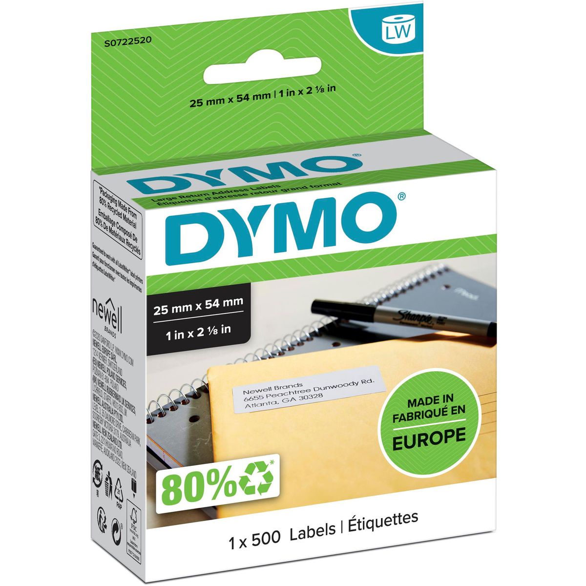 Dymo LabelWriter returadresse etiketter