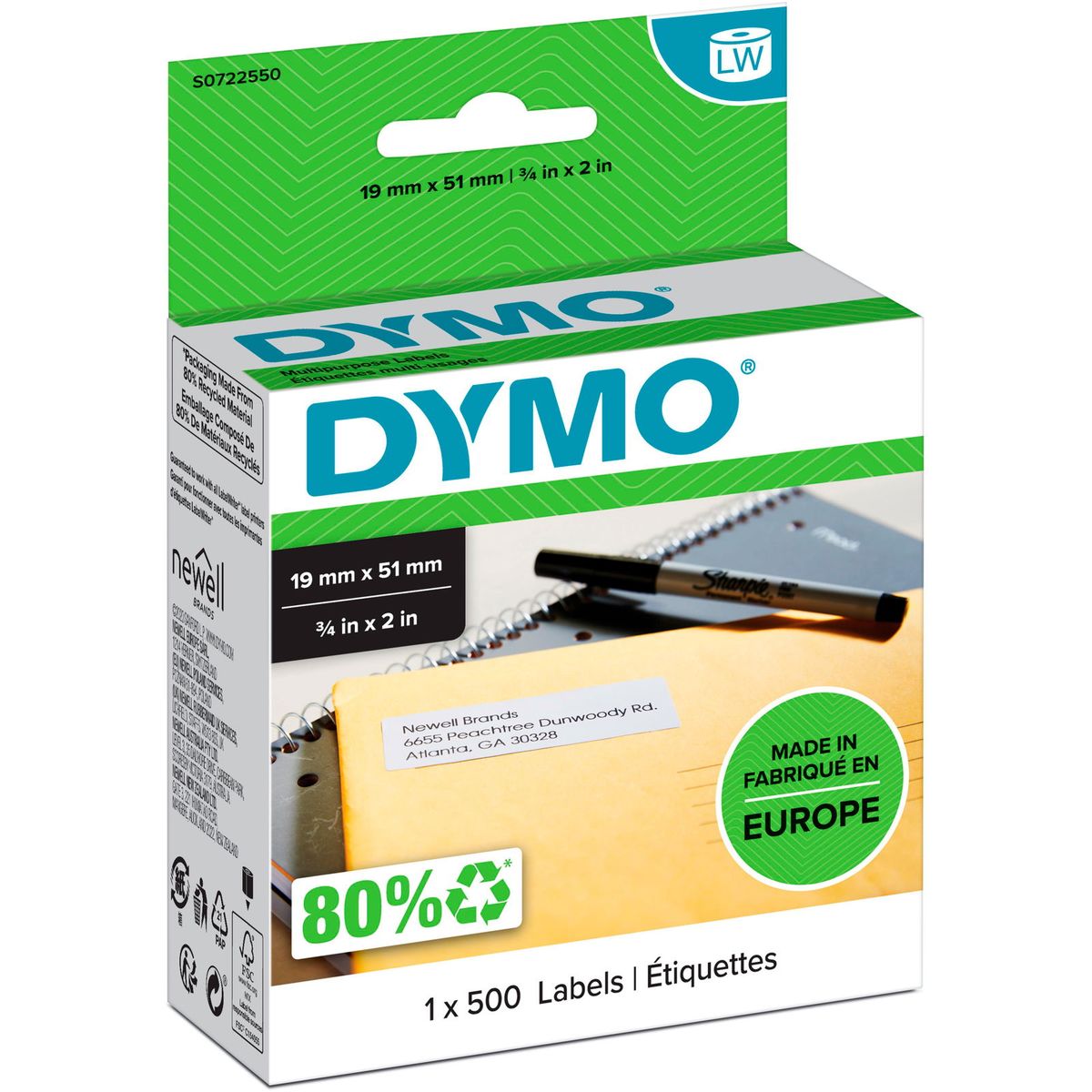 Dymo LabelWriter universal etiketter