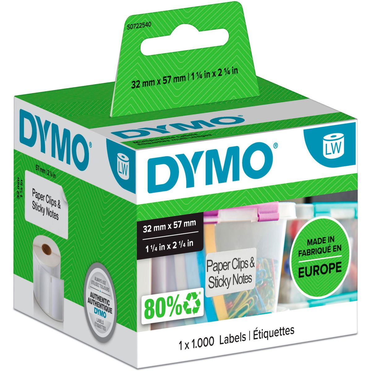 Dymo LabelWriter universal etiketter