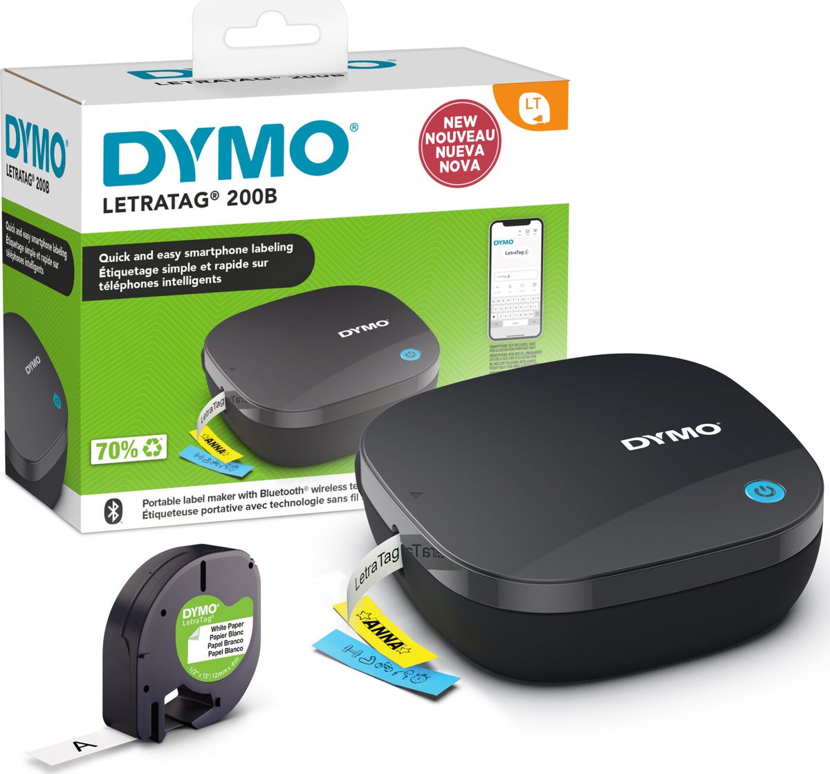 Dymo - Letratag 200b Bluetooth Labelmaskine