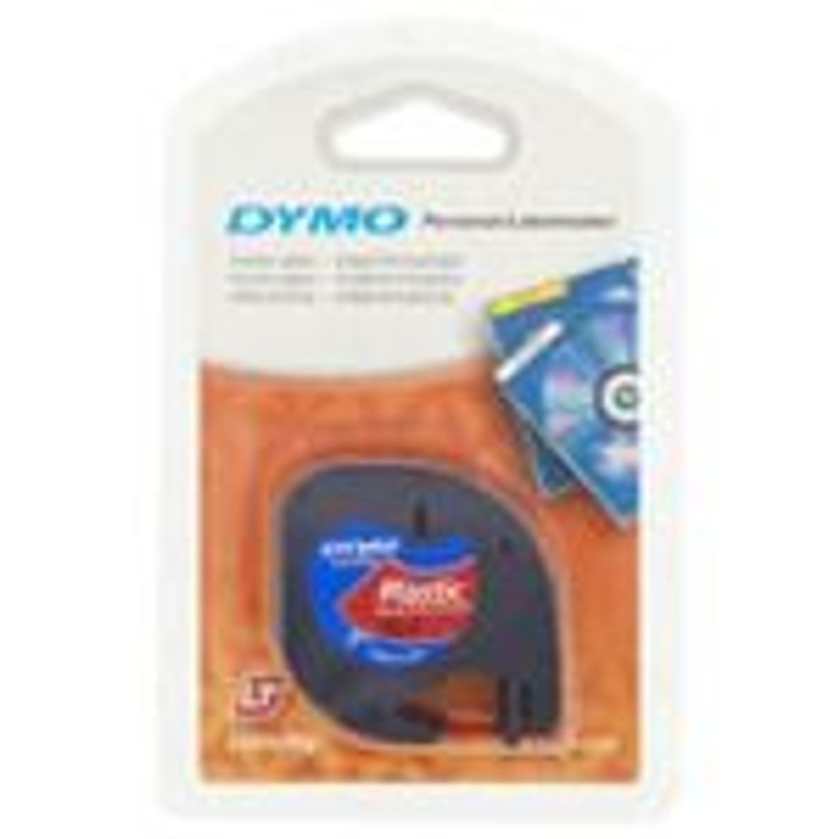 Dymo LetraTAG Tape / 12mm x 4m / Plastic Red