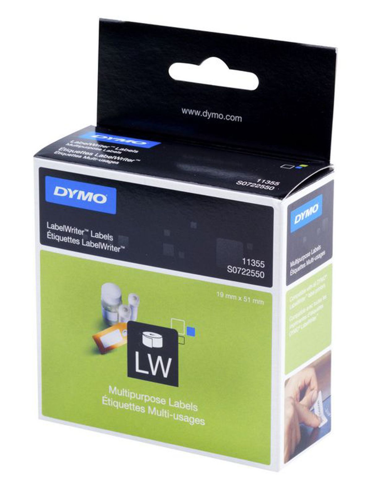 Dymo Multilabels, 19x51 mm. (11355)