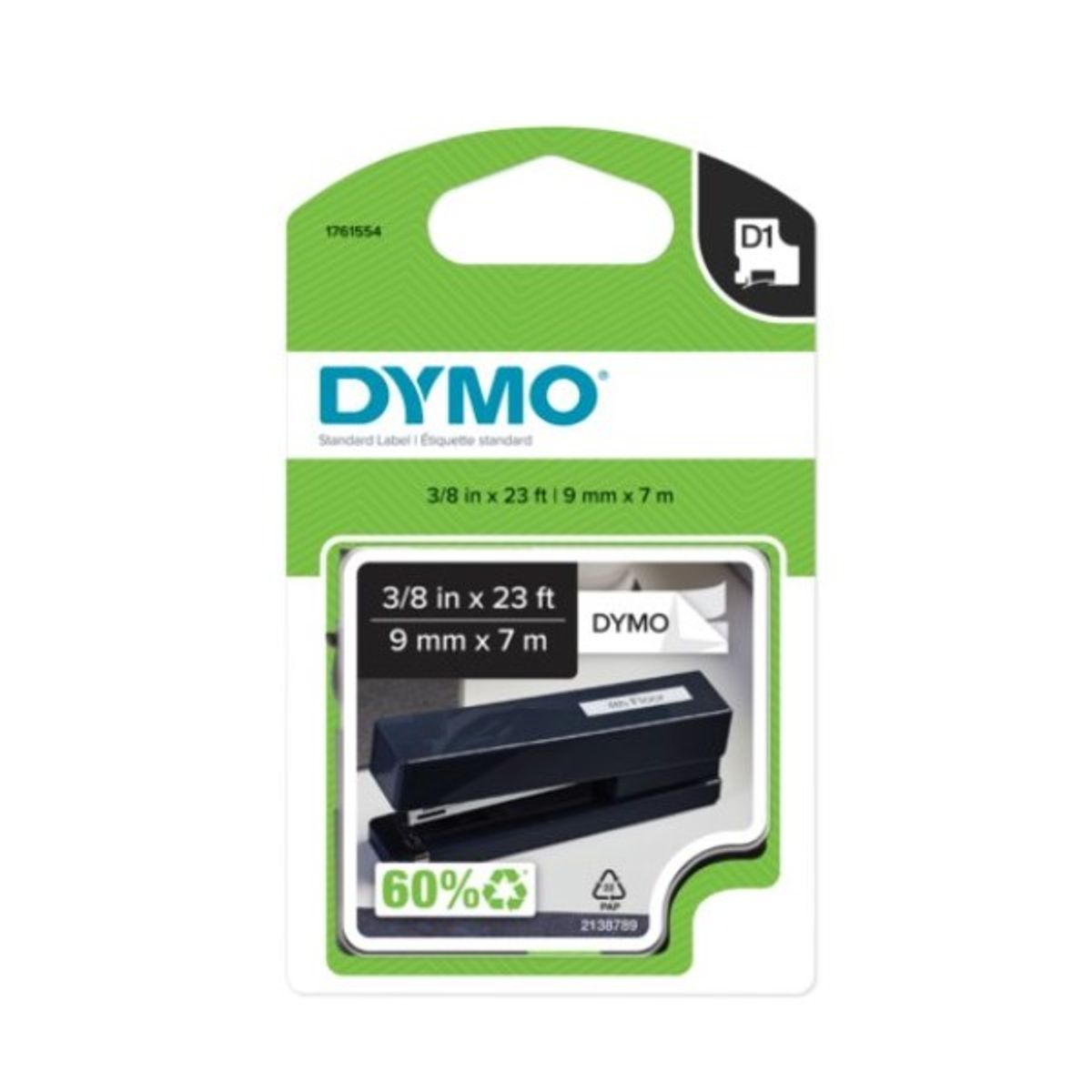 Dymo Prægetape D1 blå/hvid 9 mm x 7 m - 40914