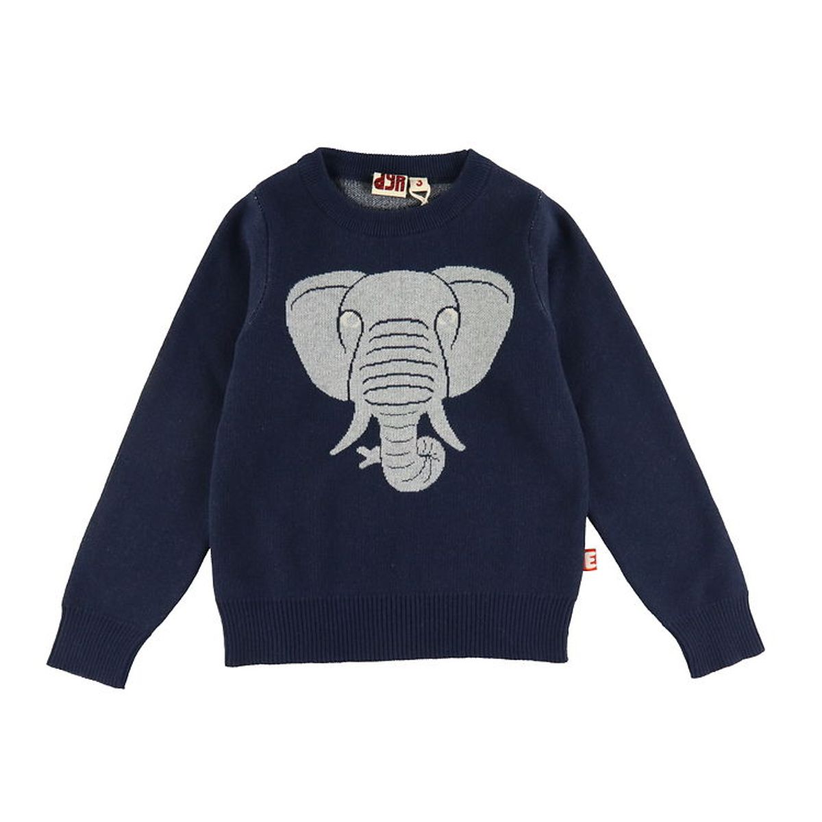 DYR-Cph Bluse - Dyractic Cotton Sweater - Dk Navy Elefant