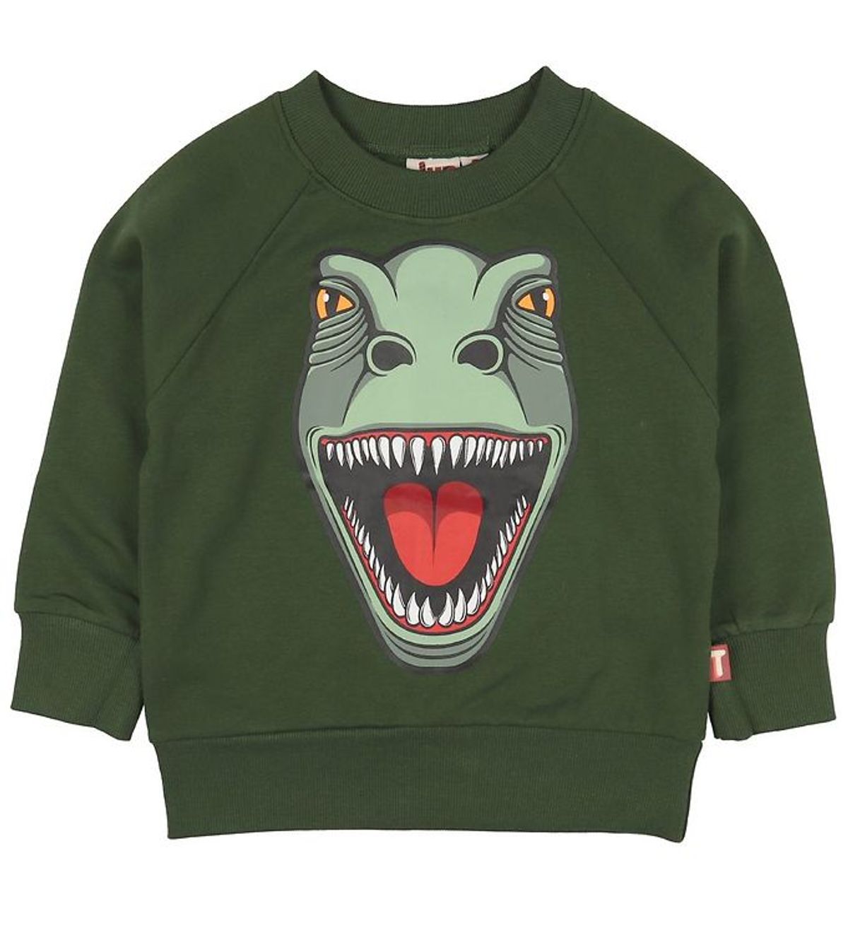 DYR-Cph Sweatshirt - DYRBellow - Grøn m. Dinosaurus