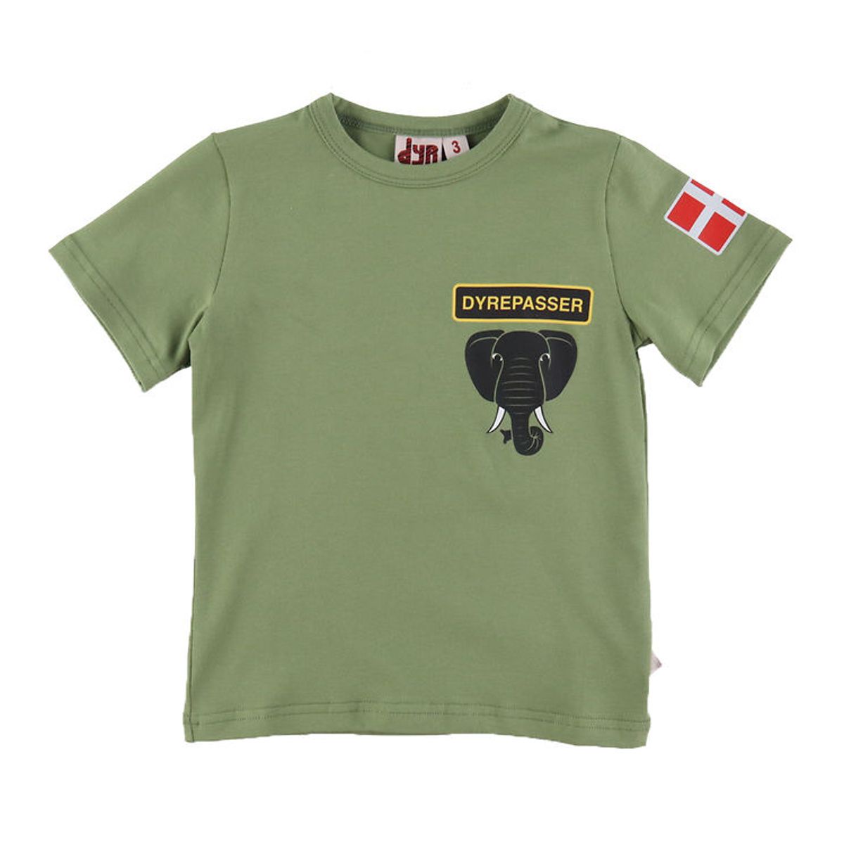 DYR-Cph T-Shirt - Dyrepasser - Sage Elefant