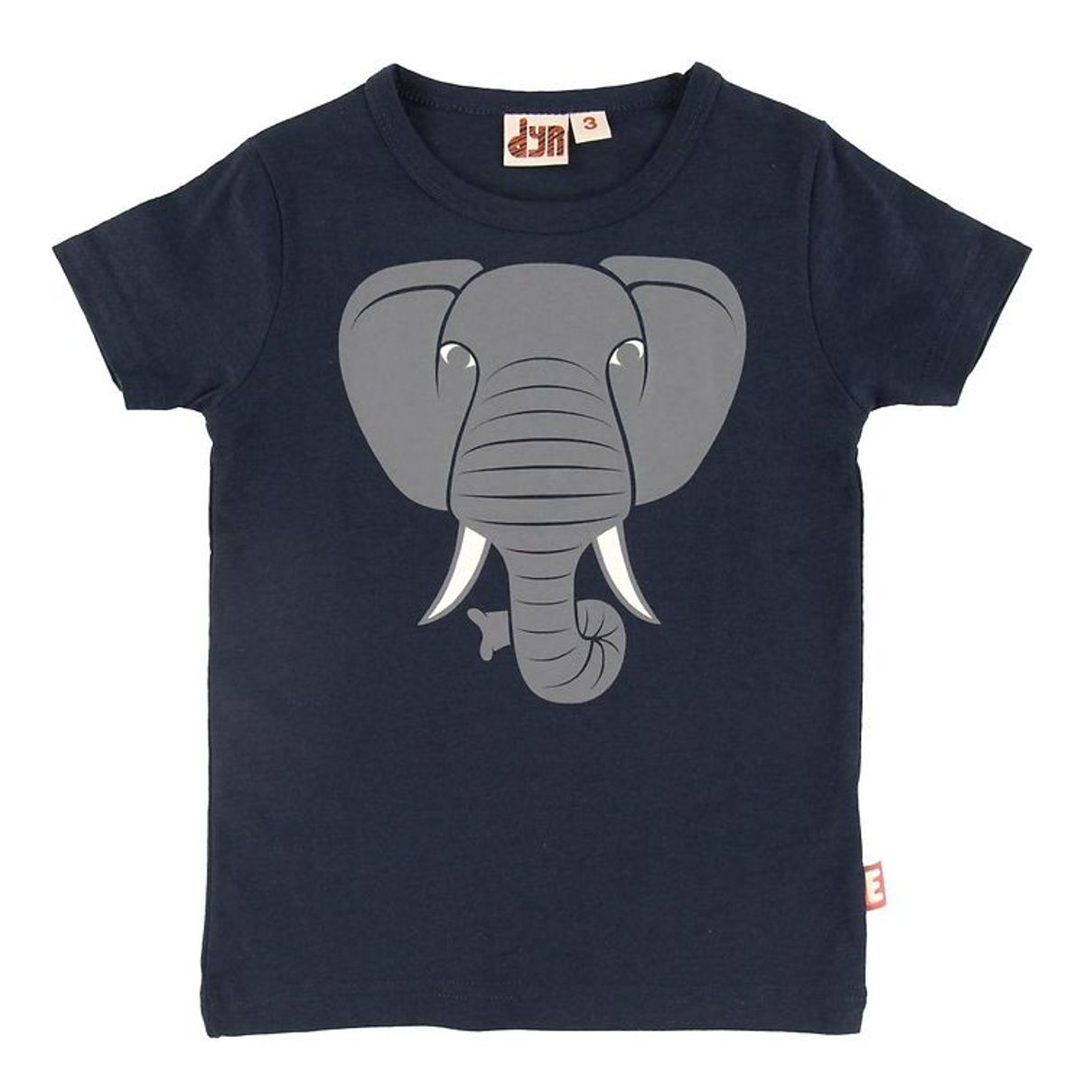 DYR T-shirt - Primate - Navy m. Elefant