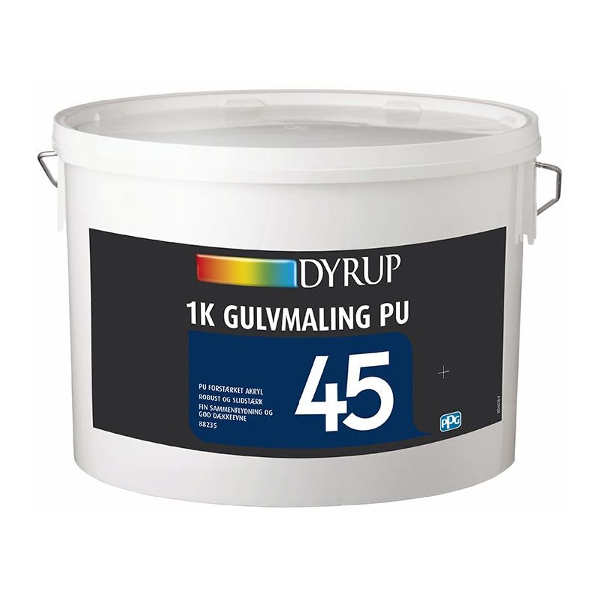 DYRUP Gulvmaling 1K Pu 4.5 Liter - 4,5 liter - Base 30