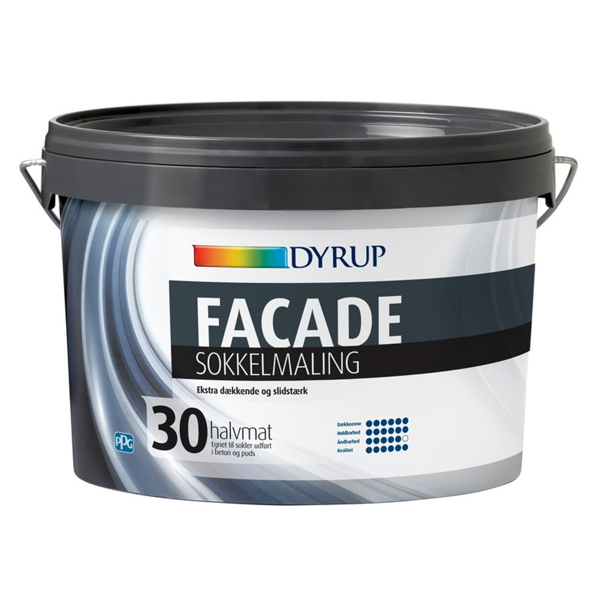 DYRUP Sokkelmaling Facade 2,25 Liter - 2,25 liter - Base 10