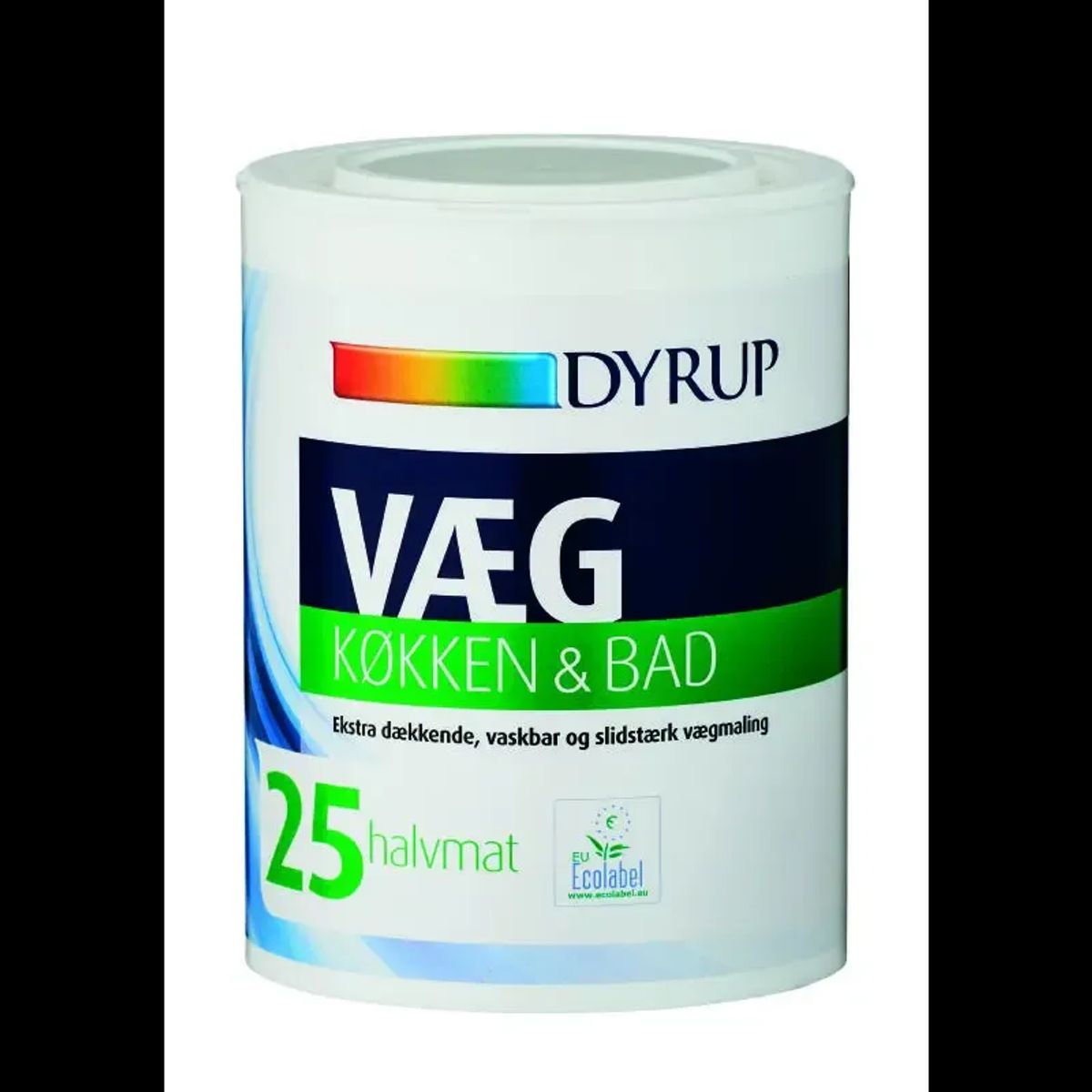 Dyrup Væg 25 - Køkken & Bad Hvid - 0,75lt