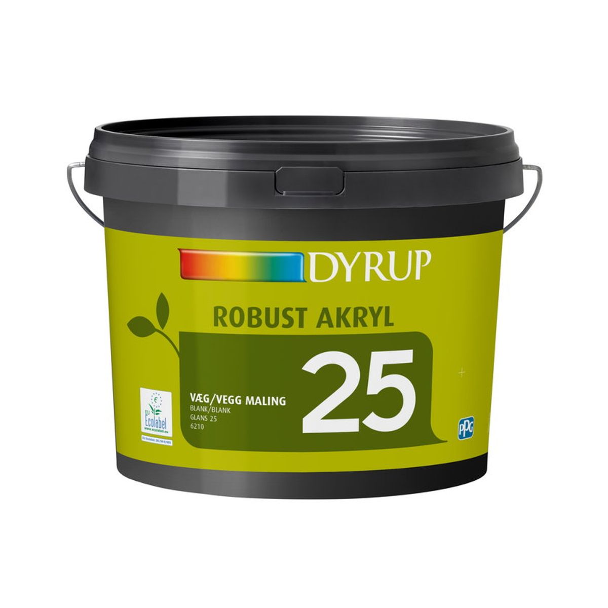 DYRUP Vægmaling Robust Akryl Glans 25 - 4,5 liter - Base 10