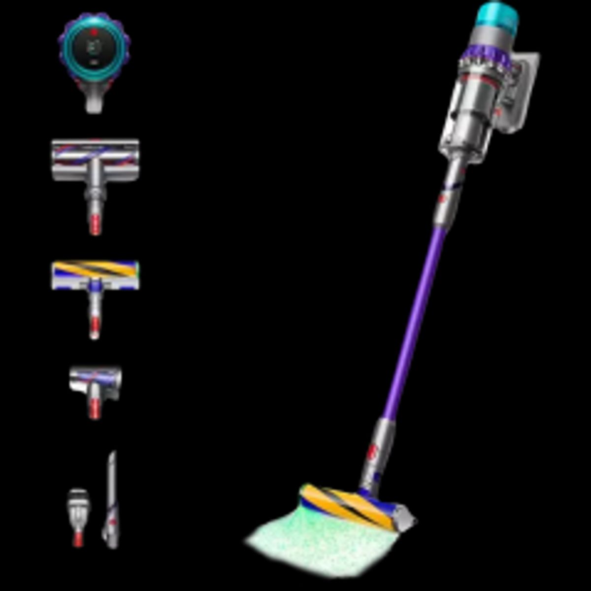 Dyson Gen5 Detect Absolute Iron/Purple HEPA Pind/håndholdt 280W 0,77liter