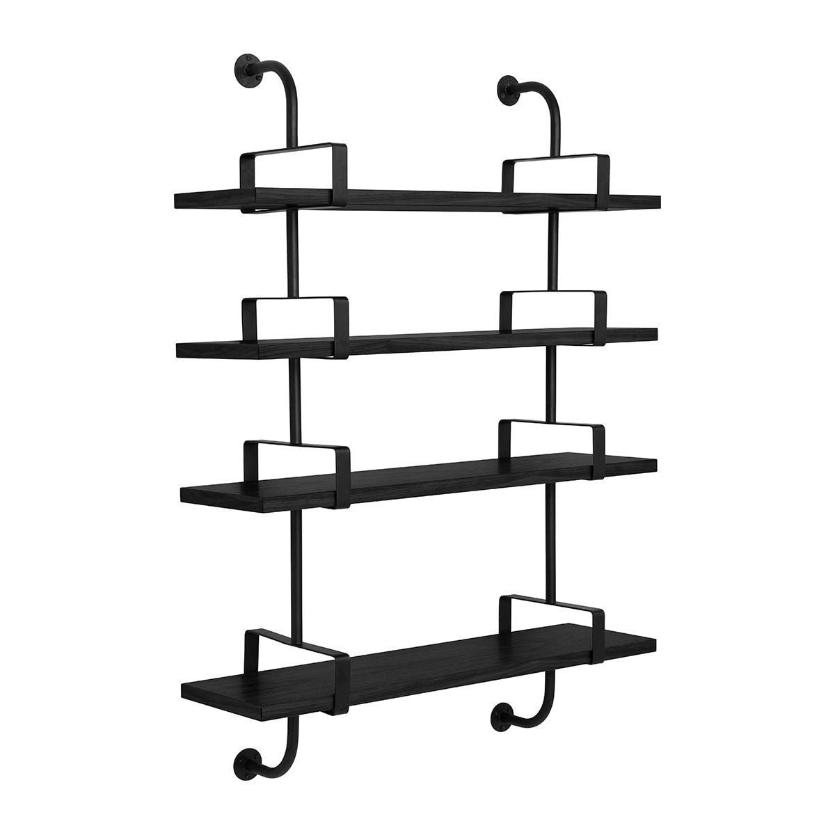 Démon 4 Shelves fra GUBI (L: 95 cm, Semi matlakeret valnød)