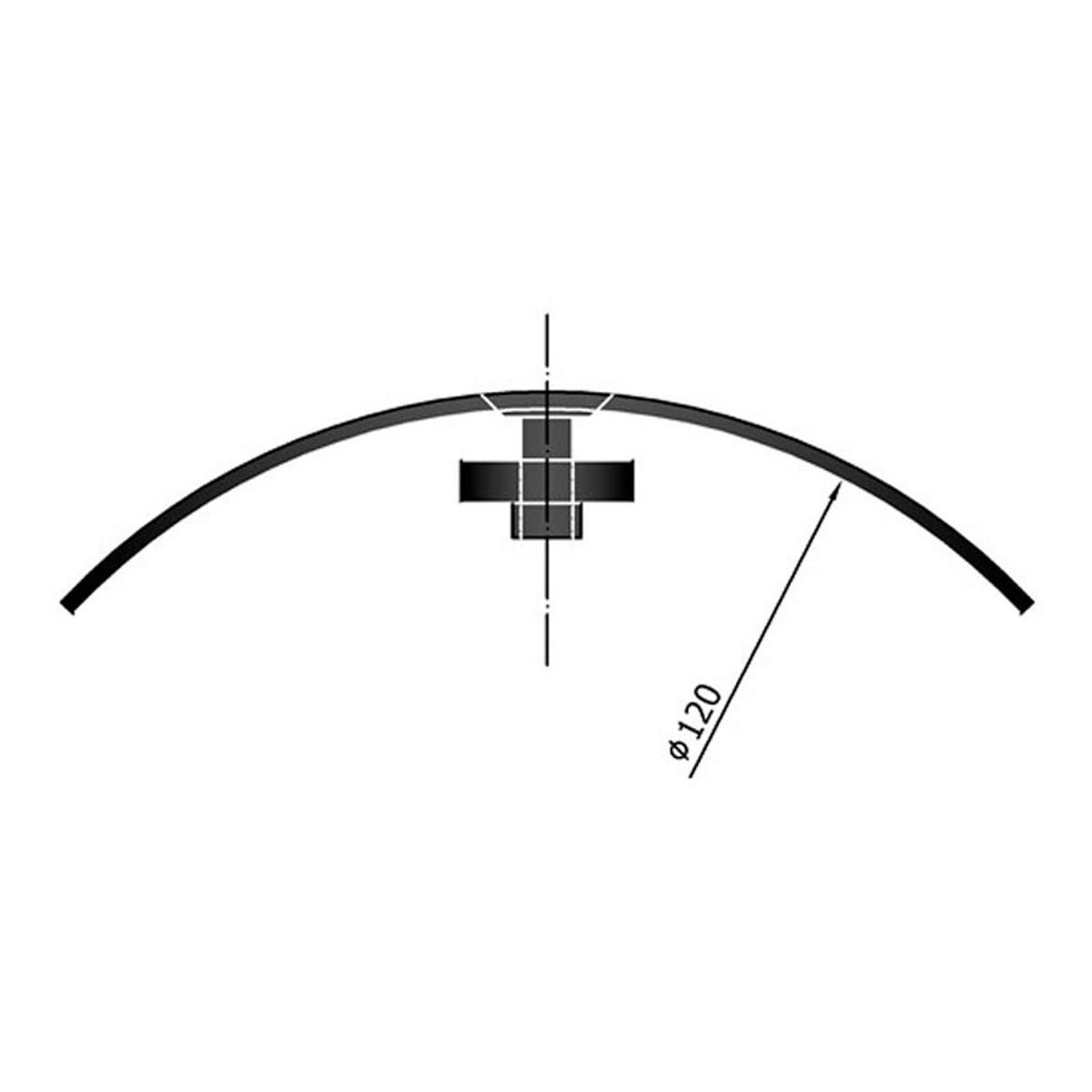 Dør komplet Ø120 mm