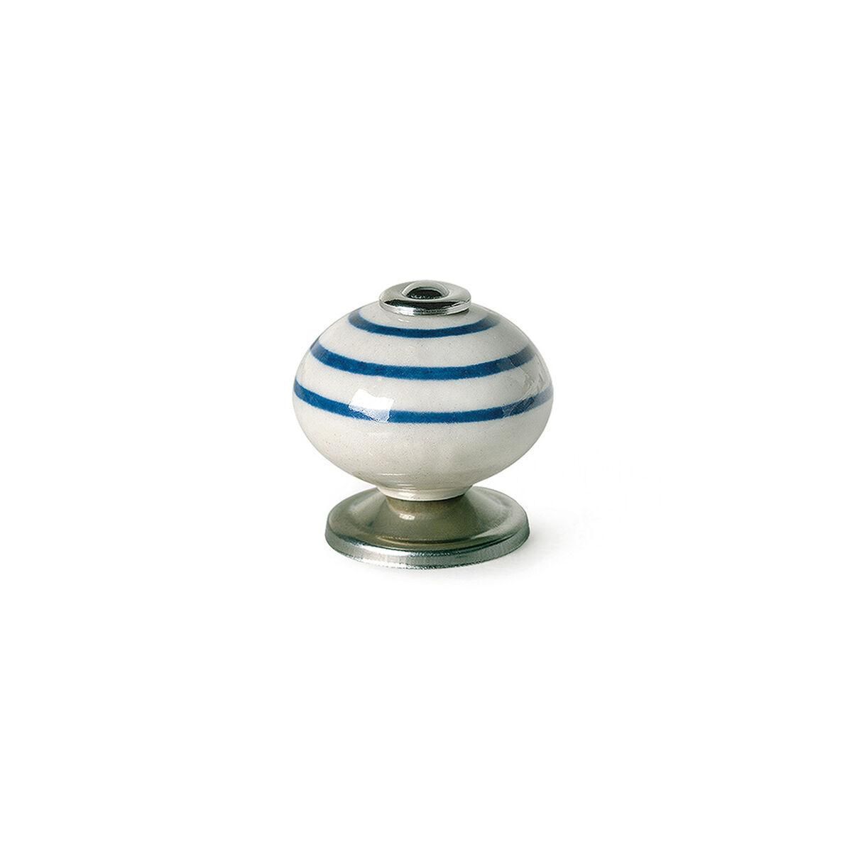 Dørhåndtag Rei e501 Cirkulær Porcelæn Blå Metal 4 enheder (Ø 40 x 36 mm)