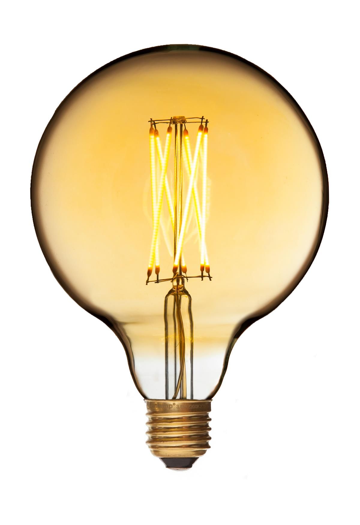 E27 - 2,5W LED Mega Edison Gold