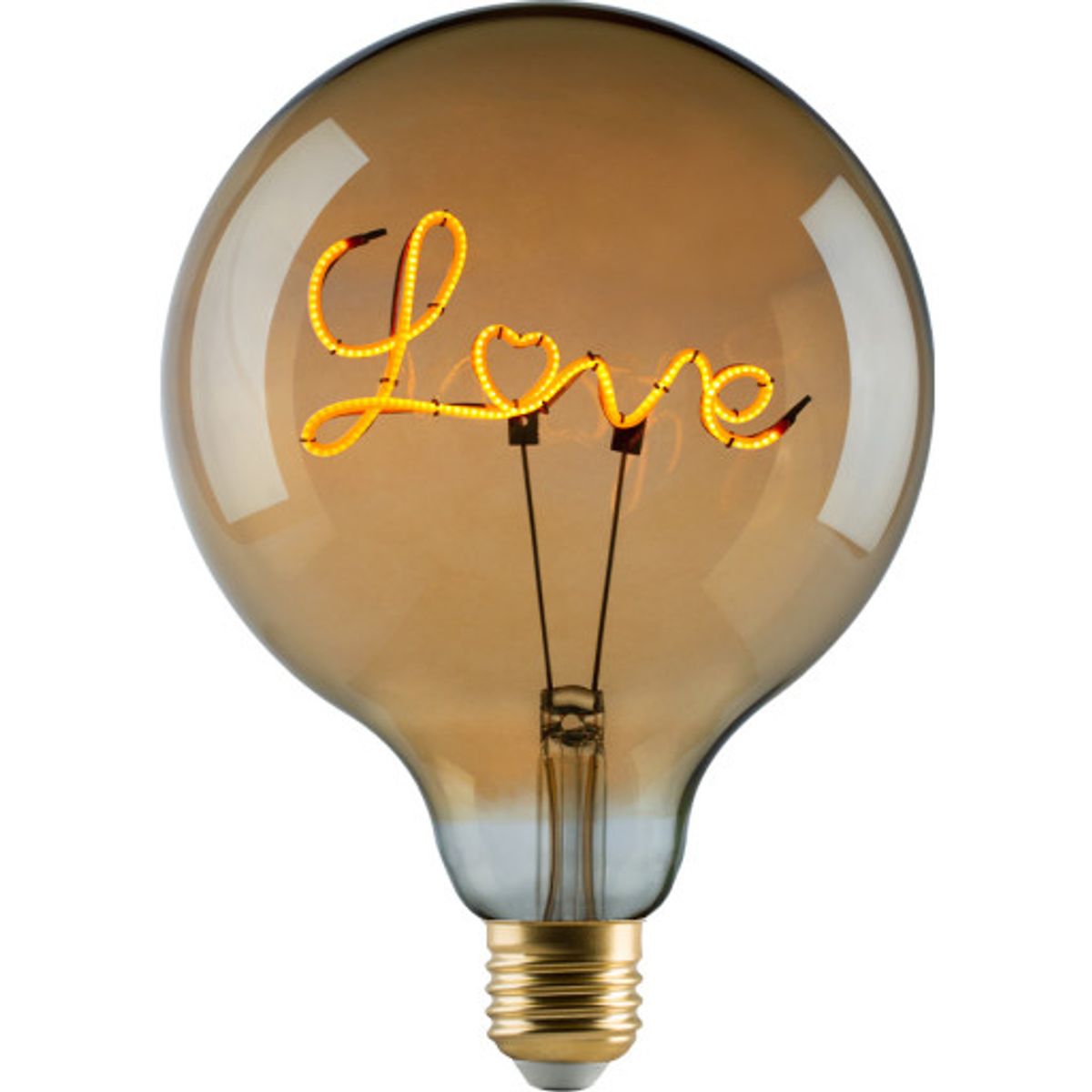 e3light Vintage E27 globepære, "Love" ned