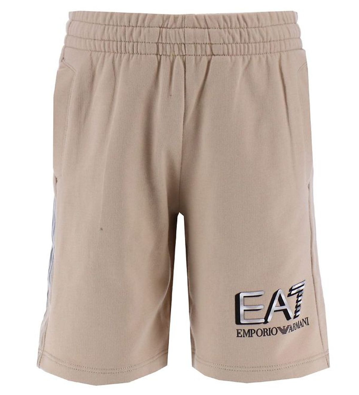 EA7 Sweatshorts - Oxford Tan m. Sølv