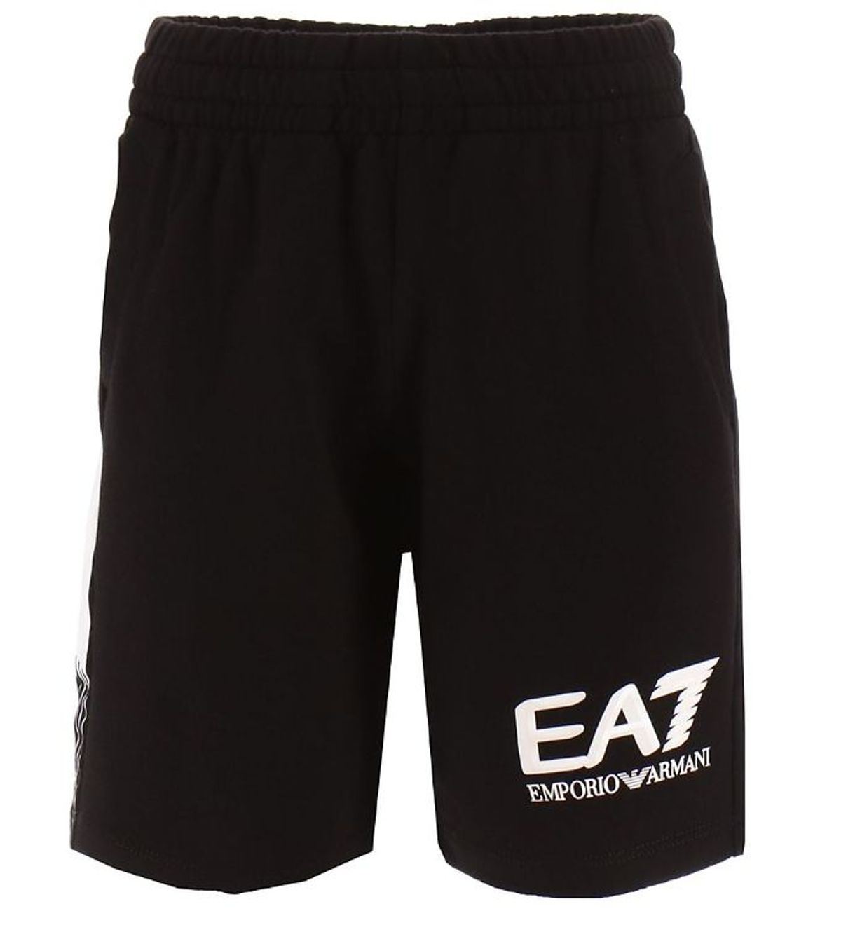 EA7 Sweatshorts - Sort m. Hvid