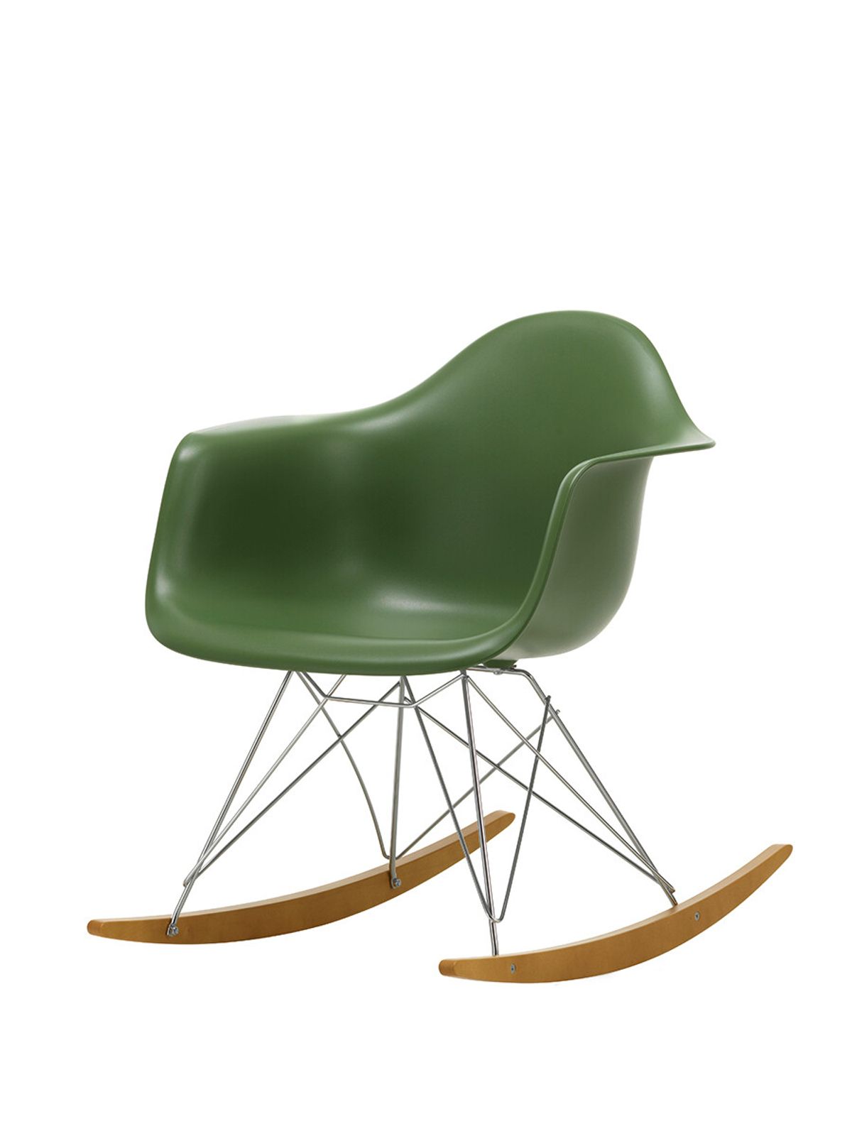 Eames Plastic Armchair RAR, gyngestol fra Vitra (Forest)