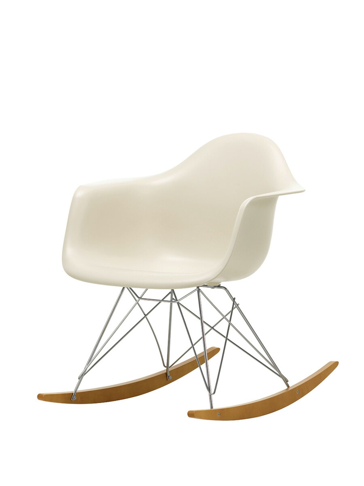 Eames Plastic Armchair RAR, gyngestol fra Vitra (Pebble)