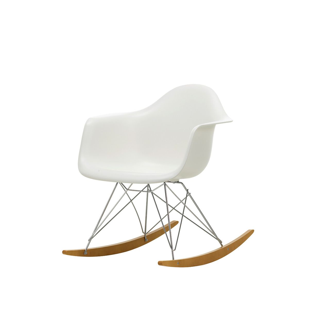 Eames Plastic Armchair RAR, gyngestol fra Vitra (White)