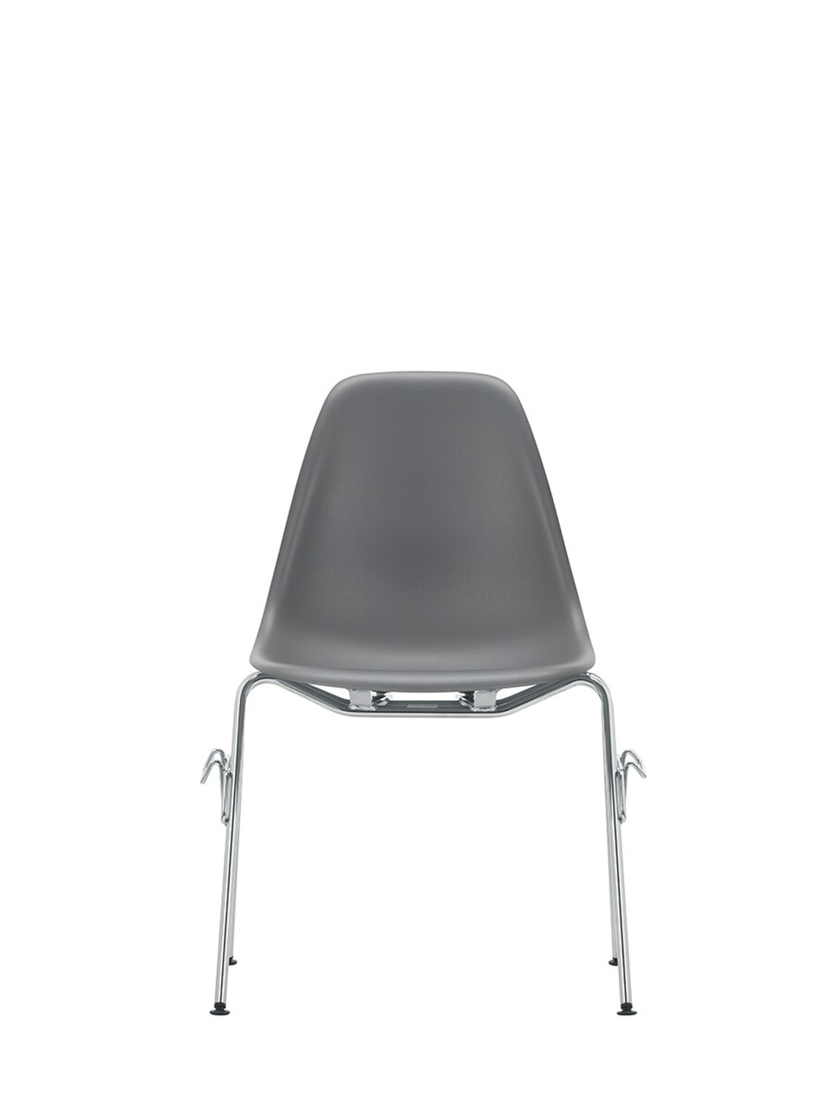 Eames Plastic Side Chair DSS, stabelbar fra Vitra (Granite grey)